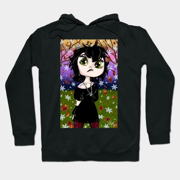 Adorable Little Gothic Vampire Crafty Witch Hoodie by OCDVampire